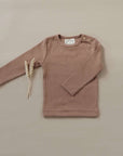 Organic Slim Longsleeve - Walnut - S A L E