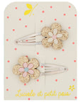 Hair Clips - Retro Flower