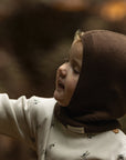 Organic Knit Balaclava - Chocolate Brown