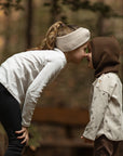 Organic Knit Balaclava - Chocolate Brown
