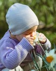 Organic Thin Knit Beanie - Sand