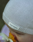 Organic Thin Knit Beanie - Sand