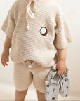 Organic Summer Knit Shorts - Sand