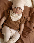 Organic Muslin Swaddle - Walnut - 120x120cm - S A L E