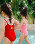 Sustainable Bathing Suit - Bright Pink