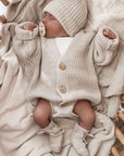 GOTS Organic Knit Cardigan - Sand - SALE