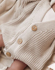 Organic Knit Cardigan - Sand
