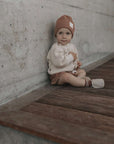 Organic Rib Beanie - Walnut - S A L E