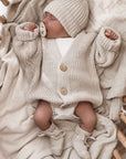Organic Knit Cardigan - Sand