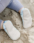Vegane Babyschuhe und Kinderschuhe, rutschfest, waschbar, ohne Schadstoffe, samtweich, aus Baumwolle. Fast wie barfuß mit dem Schutz aus samtweicher Baumwolle