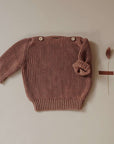 Organic Oversize Knit Pulli - Walnut - S A L E