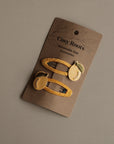 Hair Clips - Pure Lemon - Pack of 2