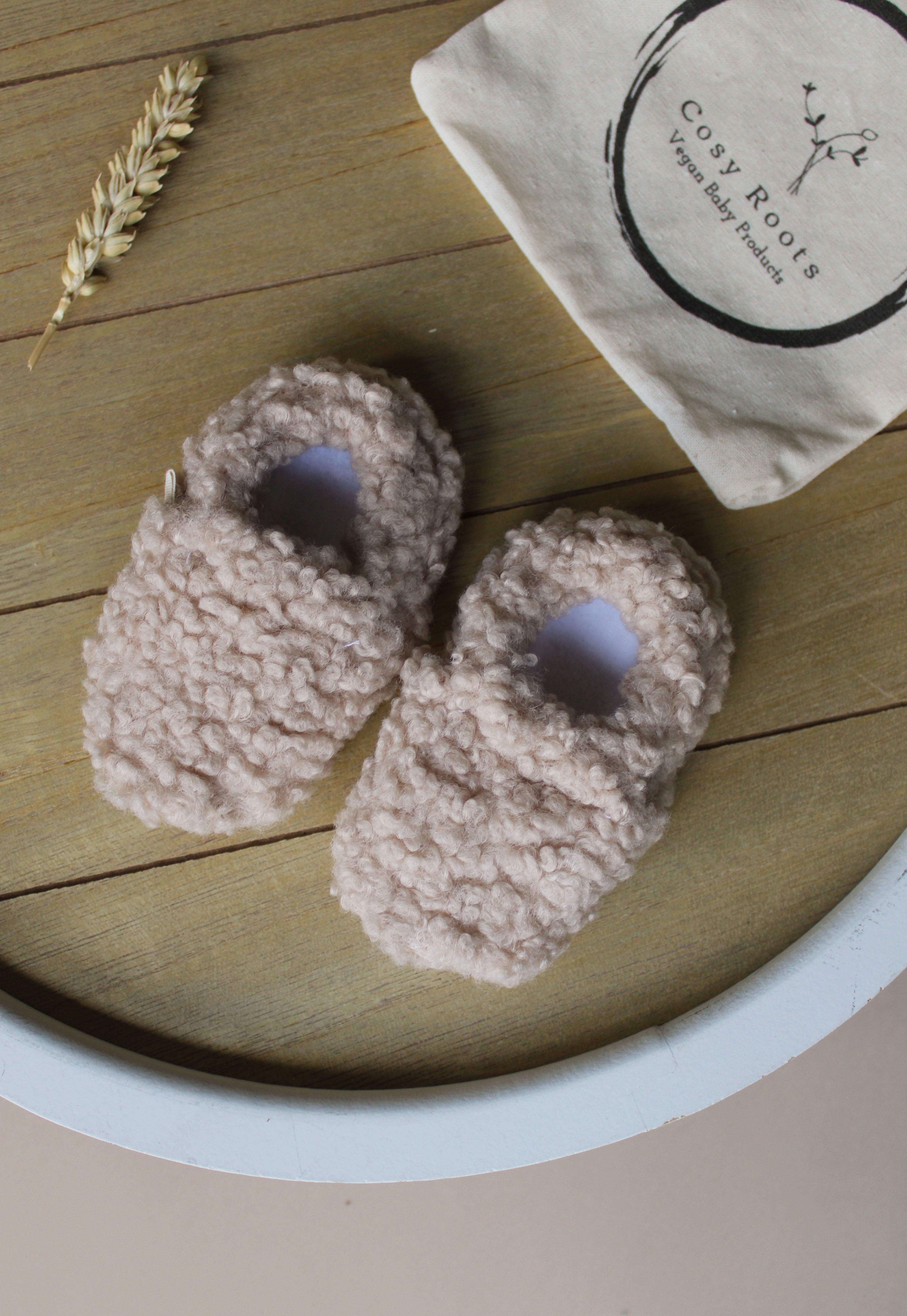 Vegan Shoes -Cosy Roots - Teddy Shoes - Sand