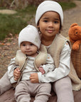Organic Teddy Vest - Cream