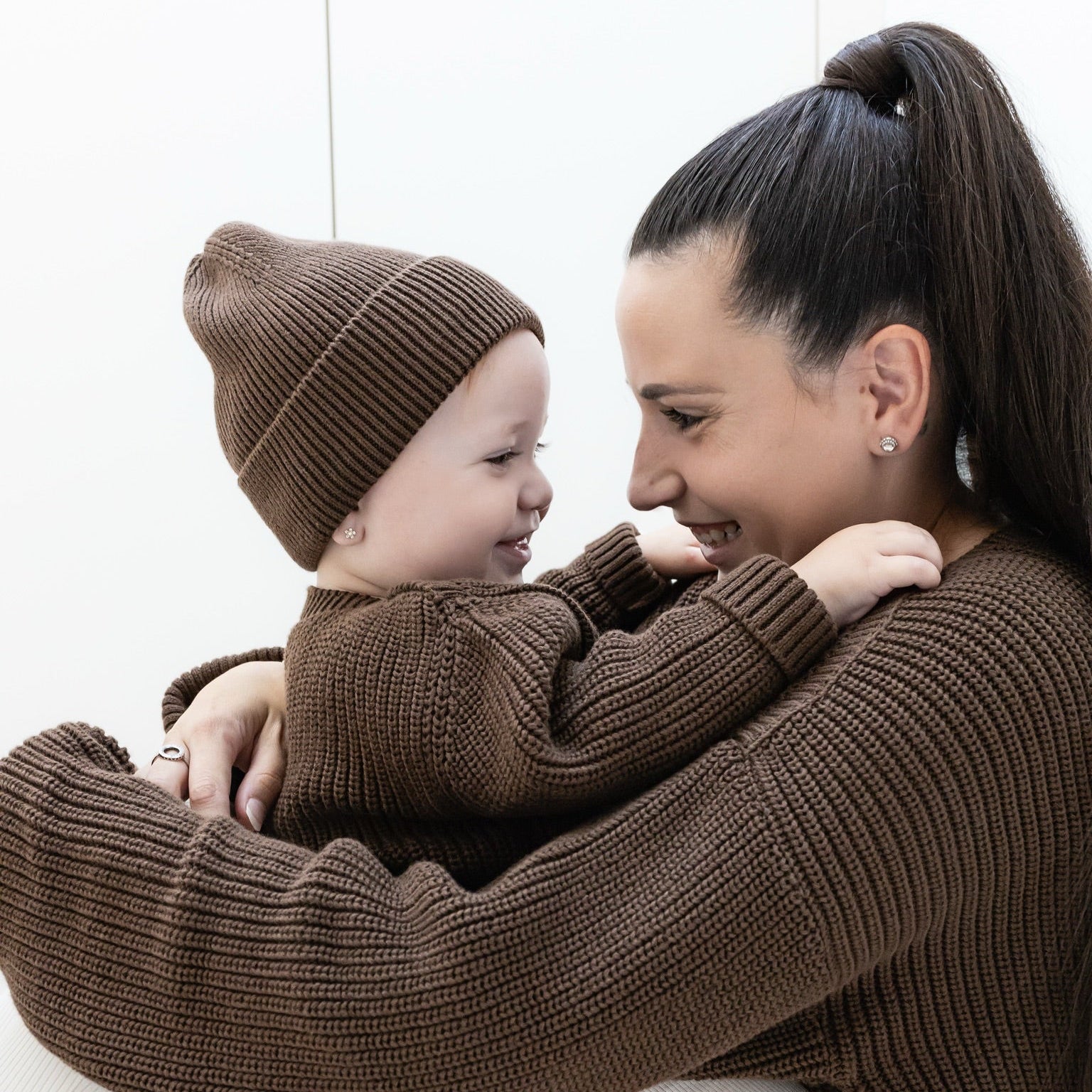 Organic Knit Pulli - MUM - Chocolate - REGULAR FIT