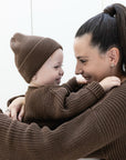 Organic Knit Pulli - MUM - Chocolate - REGULAR FIT