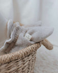 Organic Fleece Booties - Taupe Melange