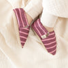 Vegan Shoes - Berry Blush (red/pink striped)