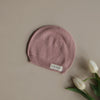 Organic Thin Knit Beanie - Dusty Rose