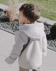Organic Fleece Jacket - Taupe Melange