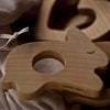 Natural Wooden Teether Rabbit