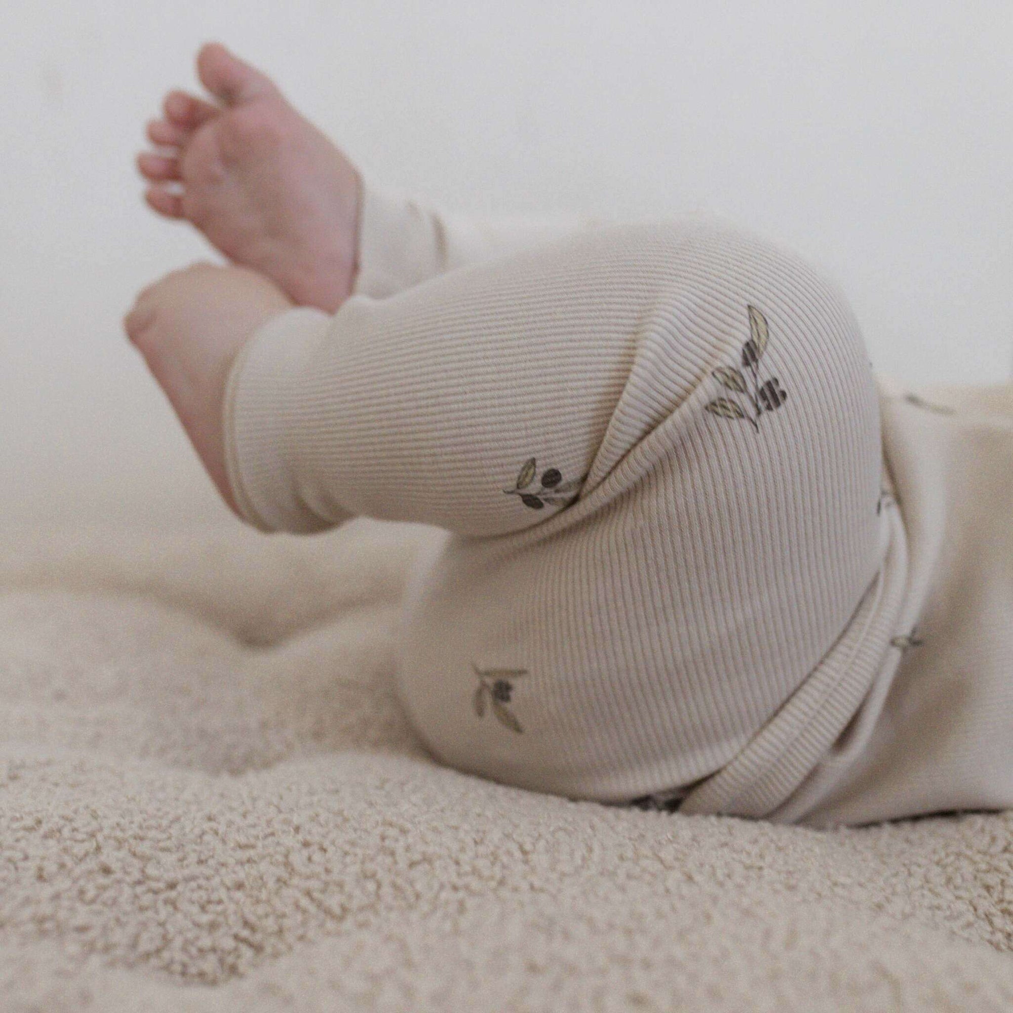 Organic Rib Leggings - Tiny Olives