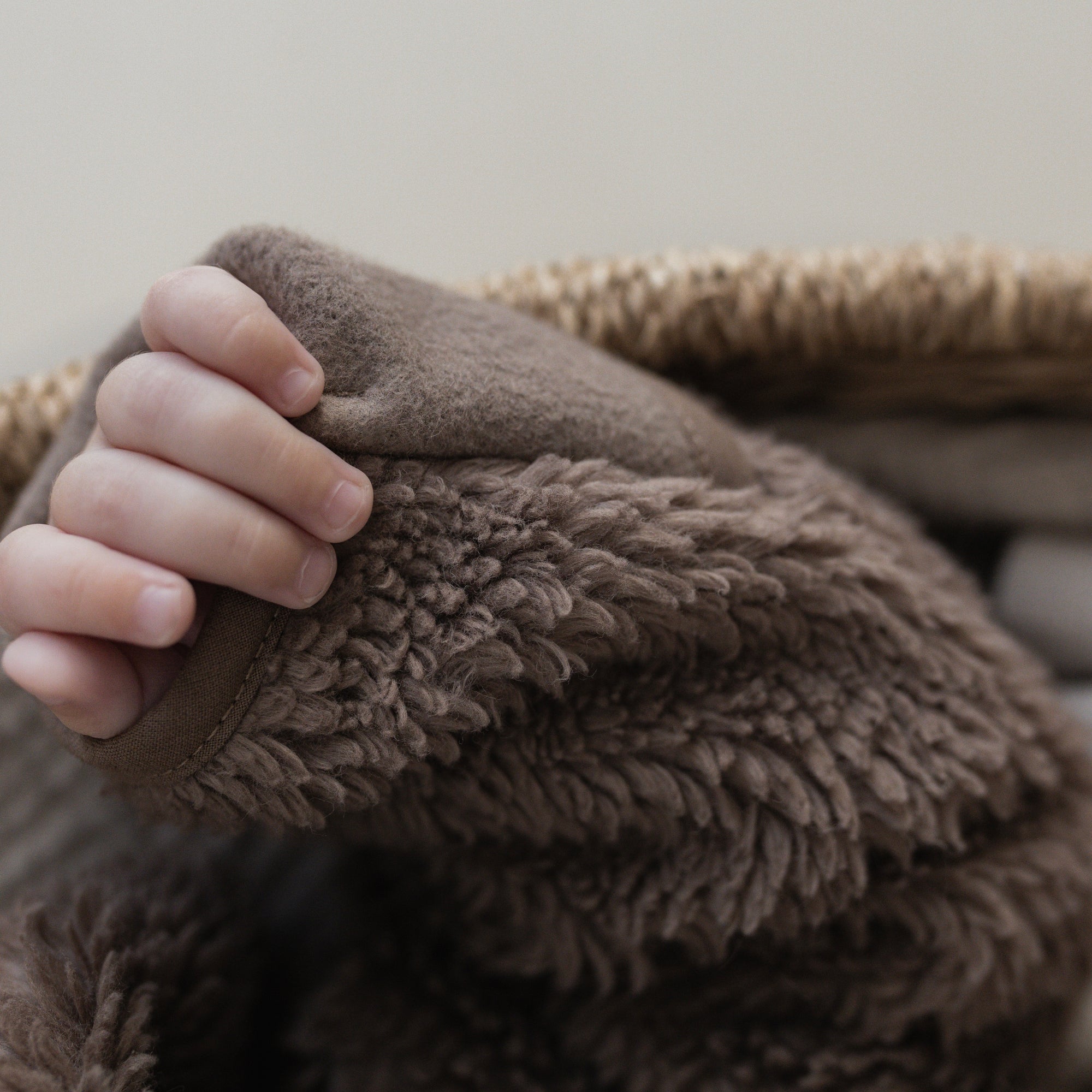 Organic Teddy Jacket - Mocha