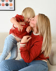Family Sweatshirt - MUM - Vintage Red