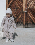 Organic Fleece Overall - Taupe Melange