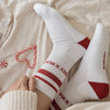 Organic Socks - Cosy Christmas - Red