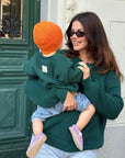 GOTS Organic Mum Knit Pulli - Forest Green