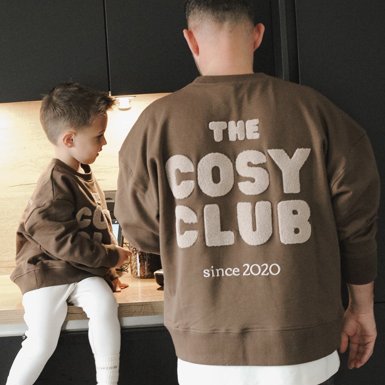 Family Sweatshirt - Chocolate Brown - The Cosy Club