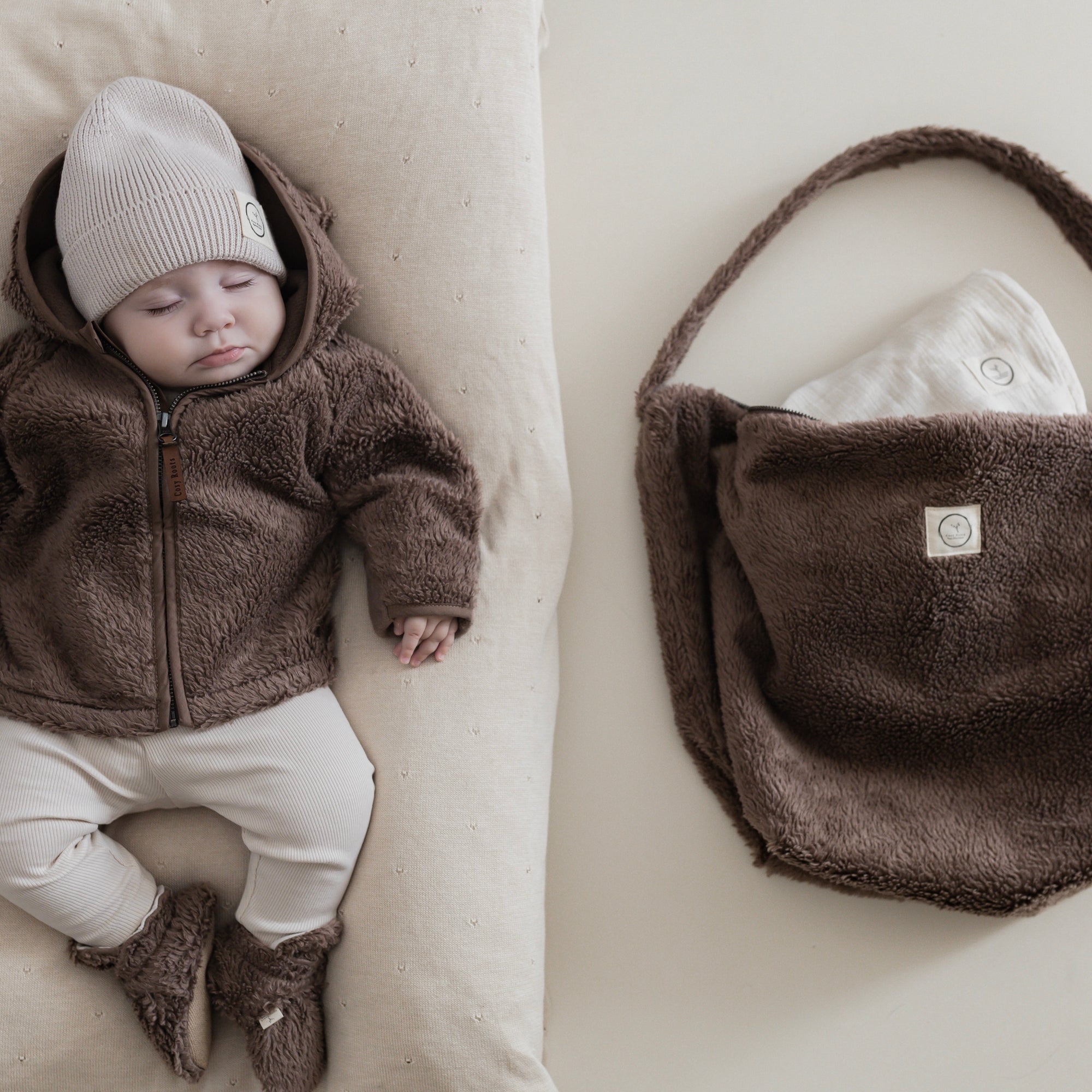 Organic Teddy Jacket - Mocha