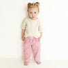 Organic Lounge Pants - Pink Striped