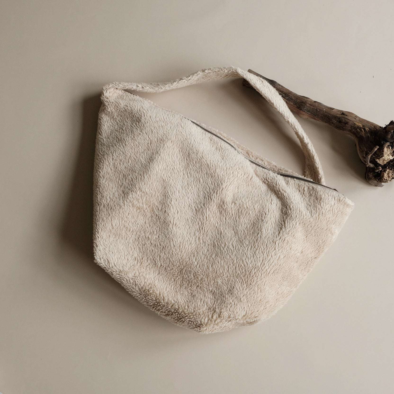 Organic Teddy Mum Bag - Cream - SALE