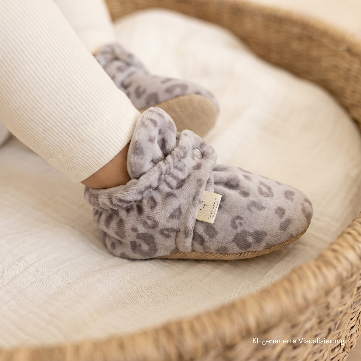 Organic Nicky Booties - Leo Macchiato