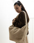 Organic Teddy Mum Bag - Cream