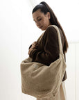 Organic Teddy Mum Bag - Cream - SALE
