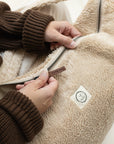 Organic Teddy Mum Bag - Cream