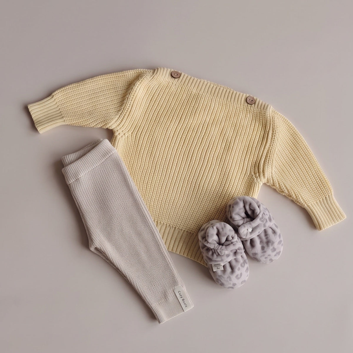 Organic Nicky Booties - Leo Macchiato