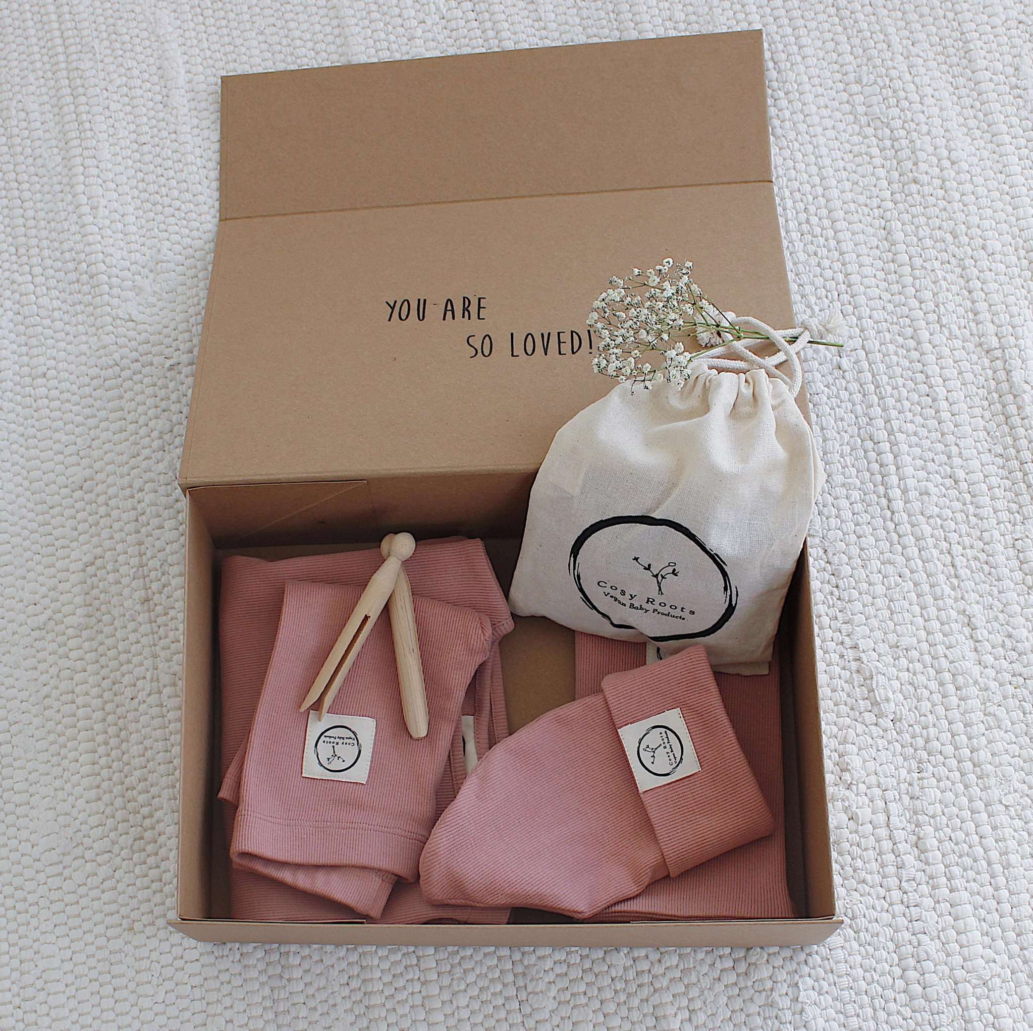Large Gift Set - Rib Dusty Rose