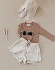 Organic Slim Longsleeve - Walnut - S A L E