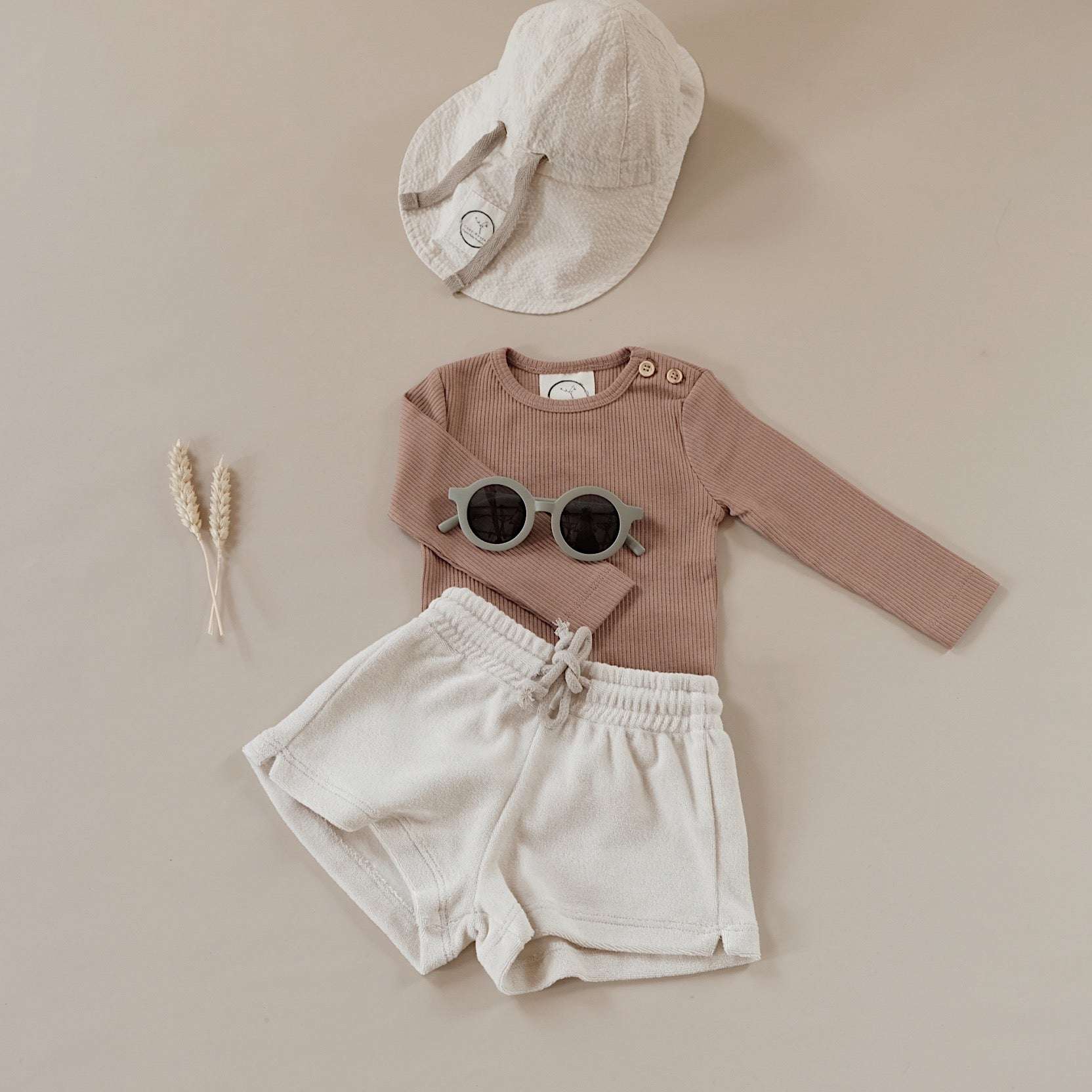 Organic Terry Shorts - Sand