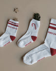Organic Socks - Cosy Christmas - Red