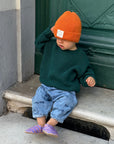 GOTS Organic Knit Beanie - Pumpkin Orange