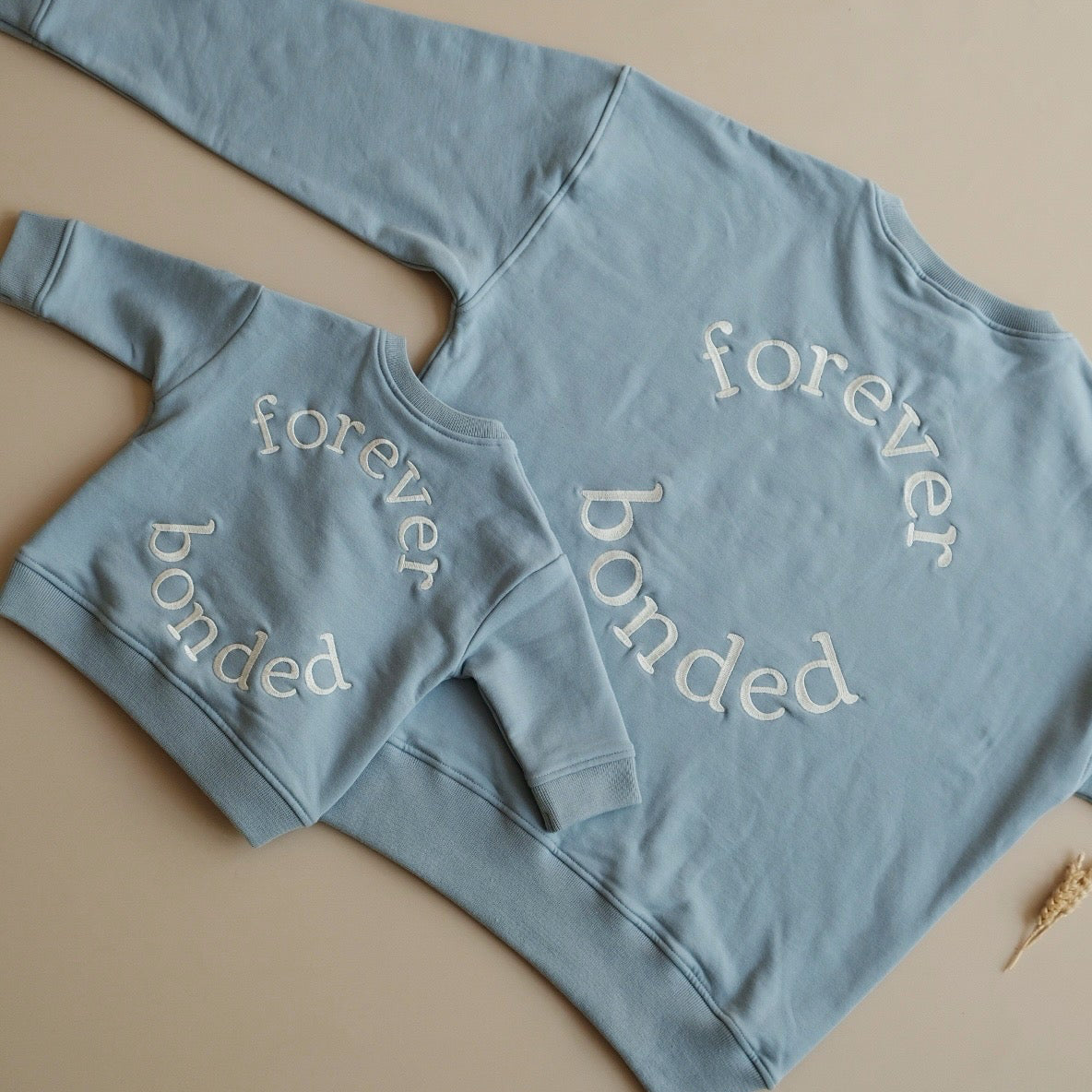 Family Sweatshirt - Dusty Blue - Forever Bonded