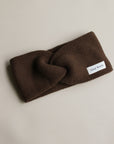 Organic Knit Headband - Chocolate Brown