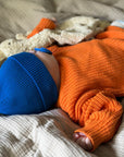GOTS Organic Knit Beanie - Blueberry Blue