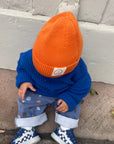 GOTS Organic Knit Beanie - Pumpkin Orange