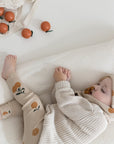 Organic Rib Leggings - Little Orange